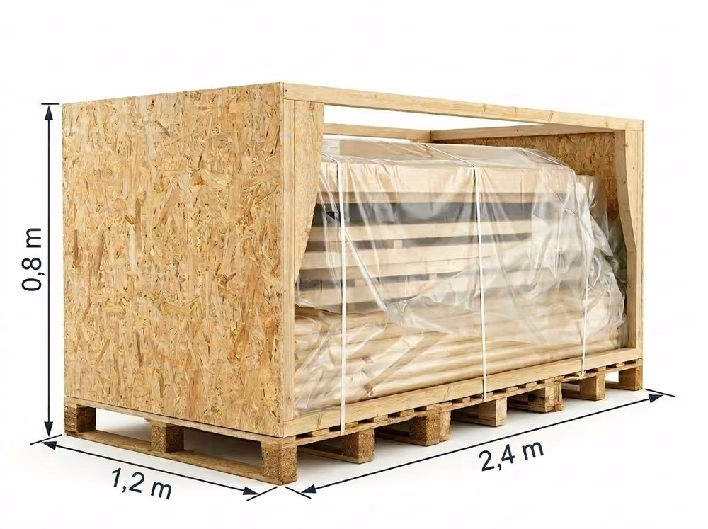 Verpakking van de Sauna Grand